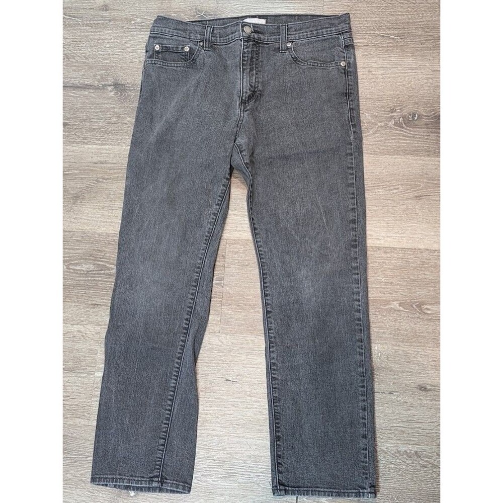 Ash & Erie Explorer Jeans Mens 32x28 Charcoal Black Stretch Denim 5 Pocket